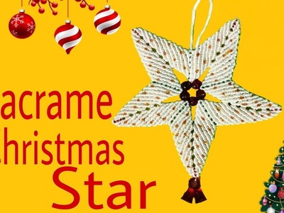 DIY Macrame Christmas Star. Star Flower
