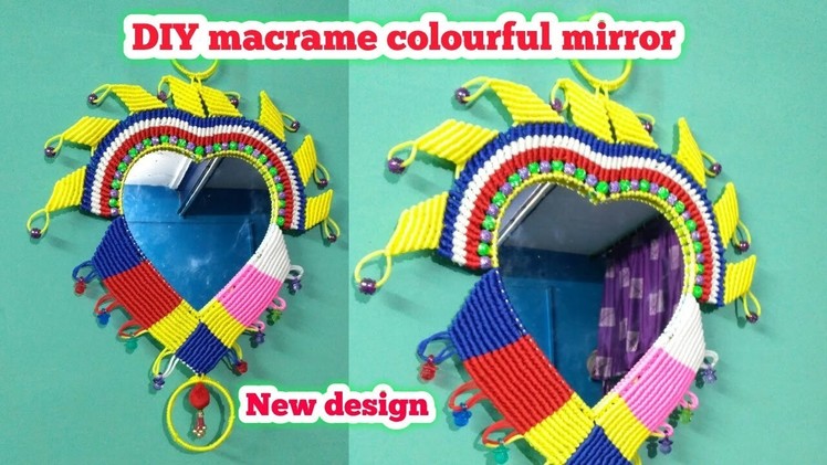DIY macrame wall hanging tutorial.macrame mirror new desgn.macrame.macrame patterns.Educational pow