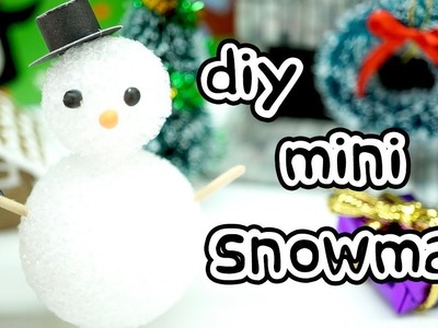 DIY miniature snowman (SUPER EASY!)