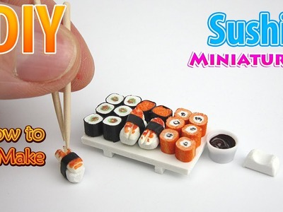 DIY Realistic Miniature Sushi | DollHouse | No Polymer Clay!