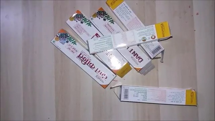 DIY toothpaste box ka istemal kaise kre.how to use of toothpaste box.toothpaste box craft