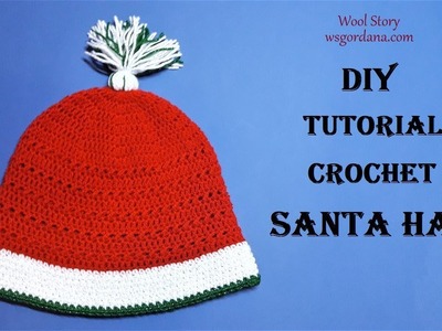 DIY Tutorial - Crochet Santa Hat