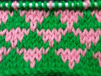 Double Colour Knitting Pattern #74