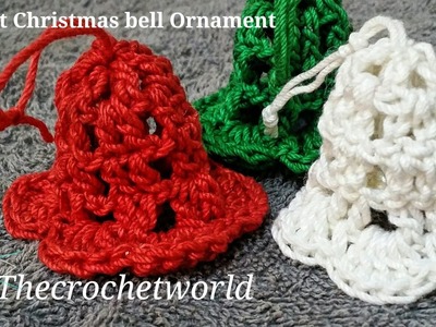 Easy crochet Christmas bell Ornament|TheCrochetworld