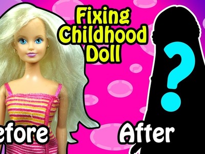 Fixing Childhood Doll - DIY Thrift Store Doll Makeover