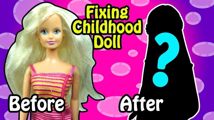 Fixing Childhood Doll - DIY Thrift Store Doll Makeover