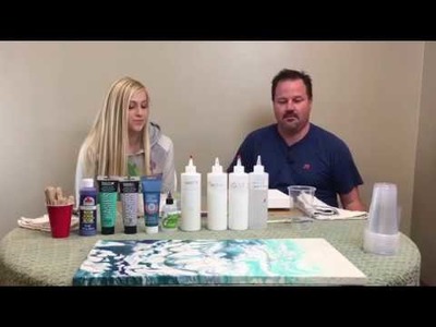 Fluid Painting with a Beginner - How To Tutorial Dirty Pour with Swipe Technique