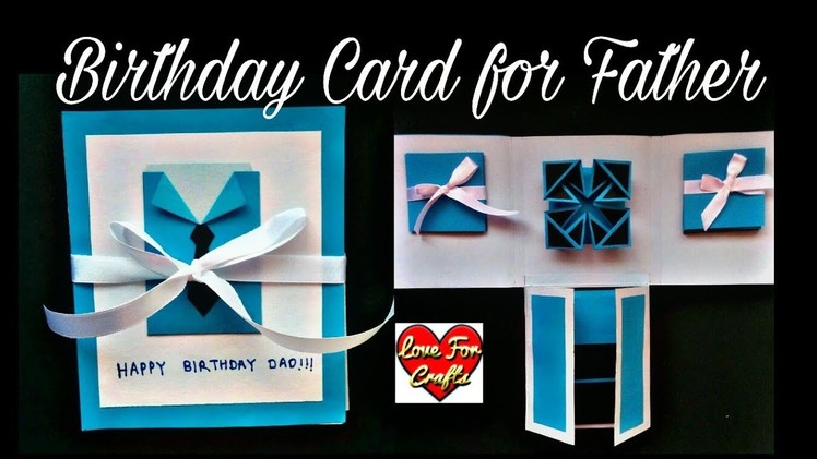 Handmade Birthday Card for Father | DIY | Scrapbook Idea