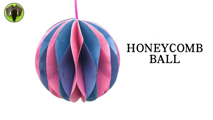 Hanging Honeycomb Ball Decoration - DIY Tutorial - 860