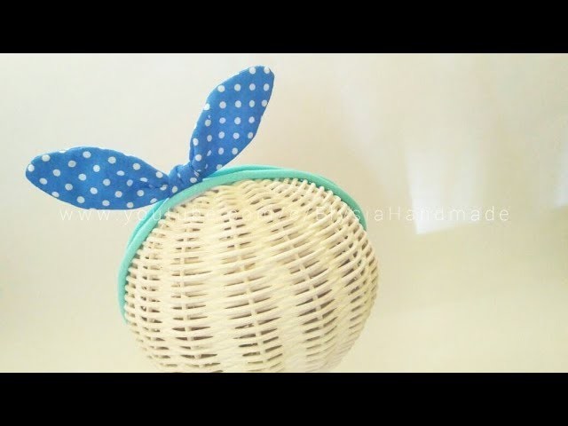 Headband for Girl Ideas : Bunny Ears Headband - Headwrap | DIY by Elysia Handmade