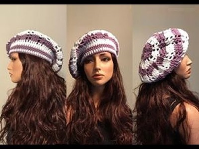 How to Crochet a Beret Hat Pattern #192│by ThePatternFamily