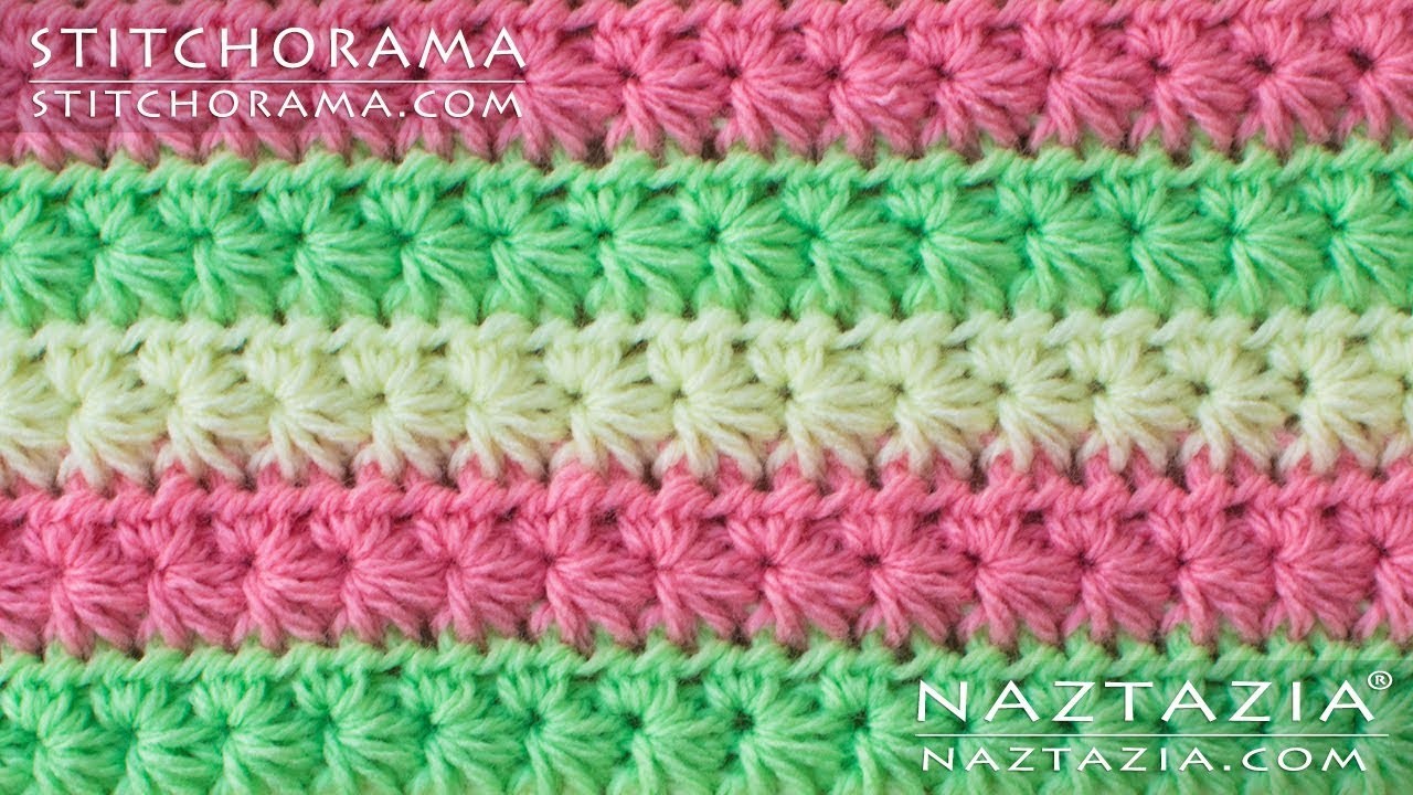 How to Crochet the Star Stitch - Daisy Marguerite Stitch - DIY Tutorial ...