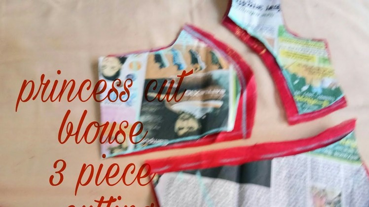 How to cut and stitch 3peace princess cut blouse