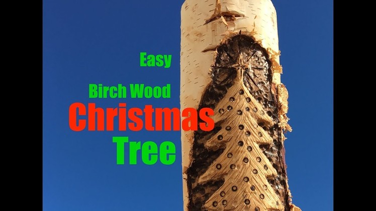 How to easily carve a birch wood Christmas Tree decoration with a dremel grinder