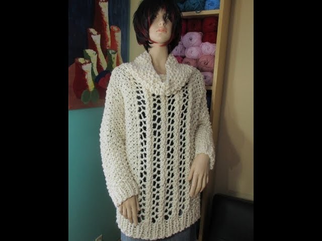 How to knit a supper size sweater