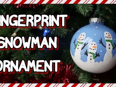 How To Make A Fingerprint Snowman Ornament | I Am Kristin????