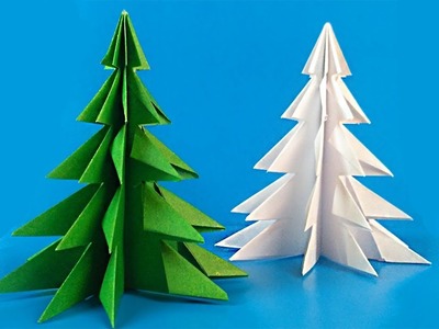 HOW TO MAKE A PAPER CHRISTMAS TREE. Diy Tutorial
