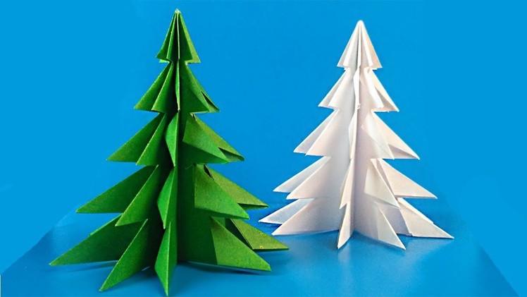 HOW TO MAKE A PAPER CHRISTMAS TREE. Diy Tutorial