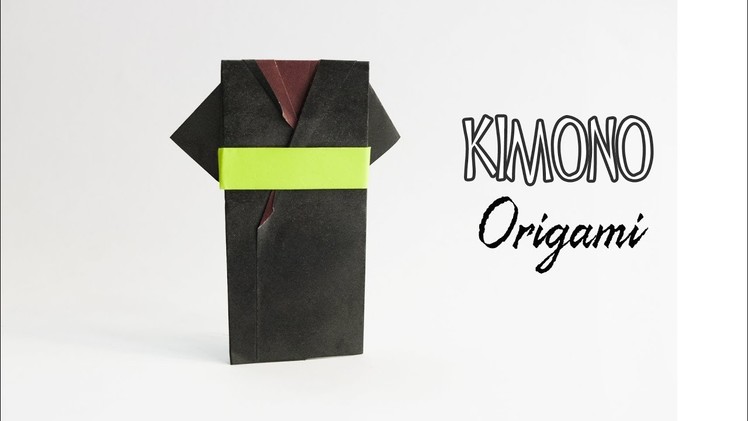 How to make a paper Kimono dress - Origami Yukata dress - Origami Clothes