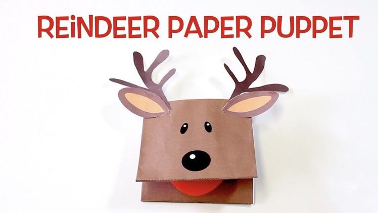 How to Make a Reindeer Paper Puppet