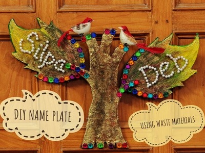 How to Make a Tree Name Plate Using Waste Materials