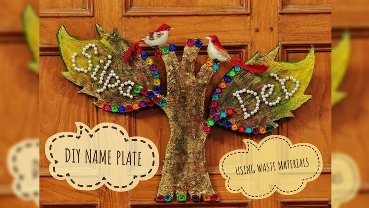 How to Make a Tree Name Plate Using Waste Materials