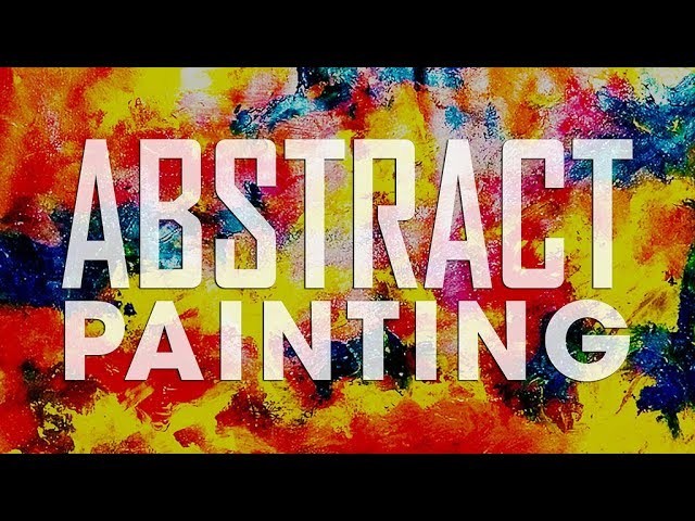 How To Make.Abstract. Brush and Palette knife.Acrylic Abstract Painting Tutorial#17