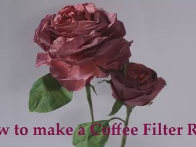 How to make Coffee Filter Roses with Hey Angela Marie