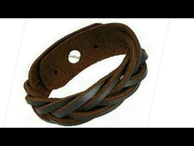 How to make DIY Mystery Braid Leather Bracelet tutorial