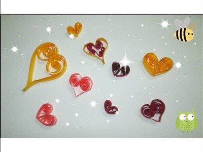 How to make Hearts using Quilling papers | Quilling paper handcrafts | New Christmas decorations