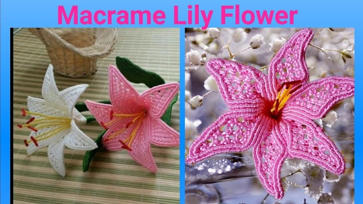 How To Make macrame flower. Macrame. Lily Flower. DIY