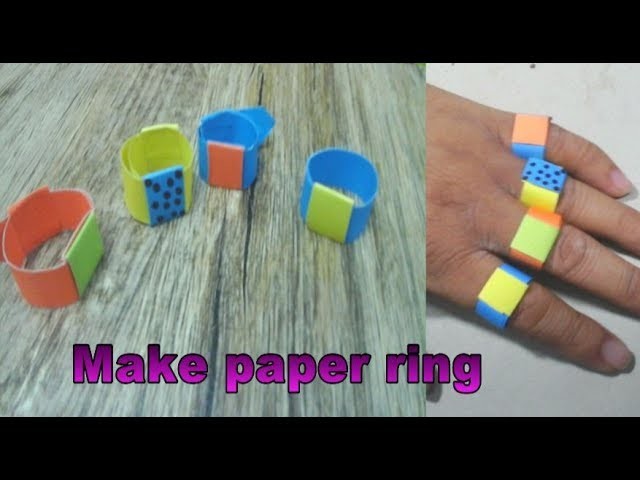 How to make nice paper ring for kids | Easy DIY origami tutorial