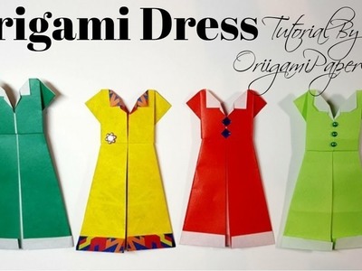 How To Make Origami DRESS | Tutorial By OrigamiPaperCraft