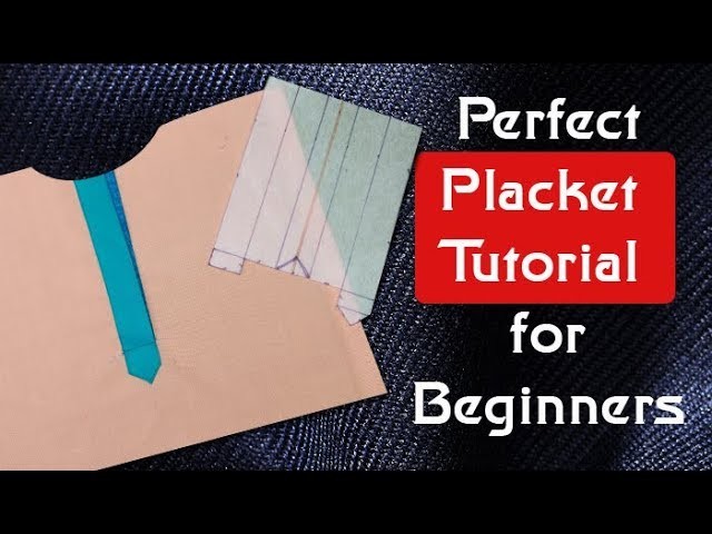 How to make perfect placket, how to make placket,DIY beginners tutorial Hindi with sub titles