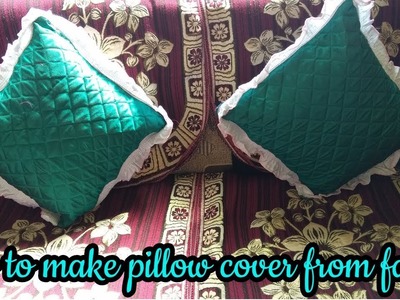 How to make pillow cover from fabric at home-hindi sewing tutorial
