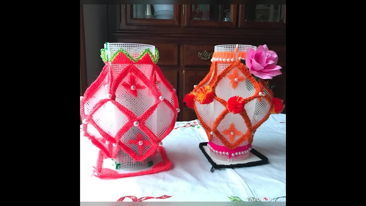 how-to-make-plastic-canvas-flower-vase-plastic-canvas