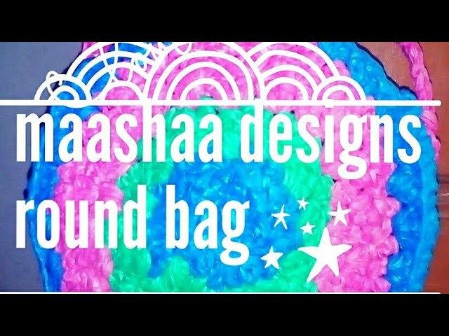 How to make round shaped bag with carry bag