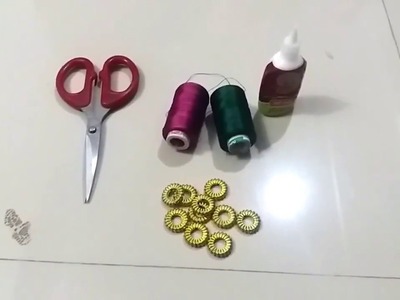 How to make saree kuchu designs with rings. saree kuchulu