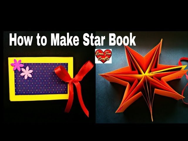 How to Make Star Book | DIY | Mini Album Tutorial