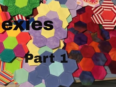 How to sew English Paper Piece Hexagons Part 1