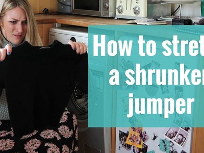 How to stretch a shrunken jumper | Wardrobe Stories | The Pool