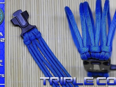 How to Tie Triple Cow Hitch - 6 Strands Knot Tutorial DIY