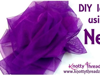 How to Use Net in DIY Projects | Simple and Easy DIY Idea Using Scrap Fabric | www.knottythreadz.com
