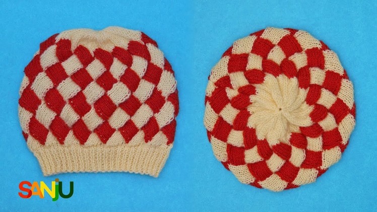 Interlock knitting Cap design