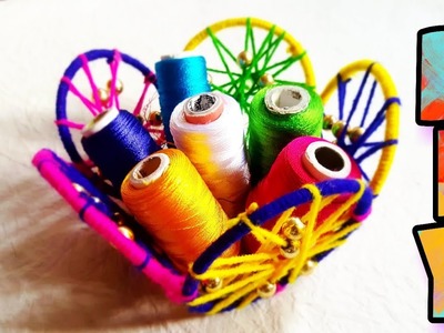 Make  Basket From Old Waste Bangles | Best out of waste |  DIY | Art n Creations