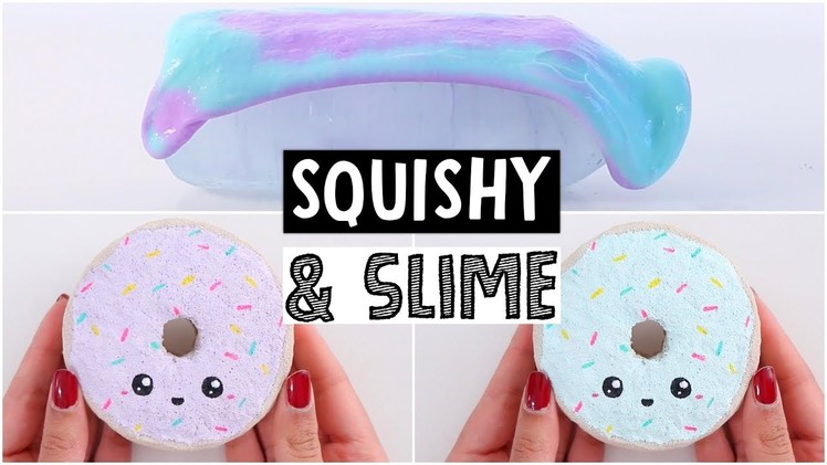 MAKING DIY COLOR CHANGING SLIME & SQUISHY! *satisfying*