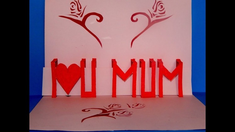 Mother's day pop up card tutorial part1 || DIY paper pop up card
