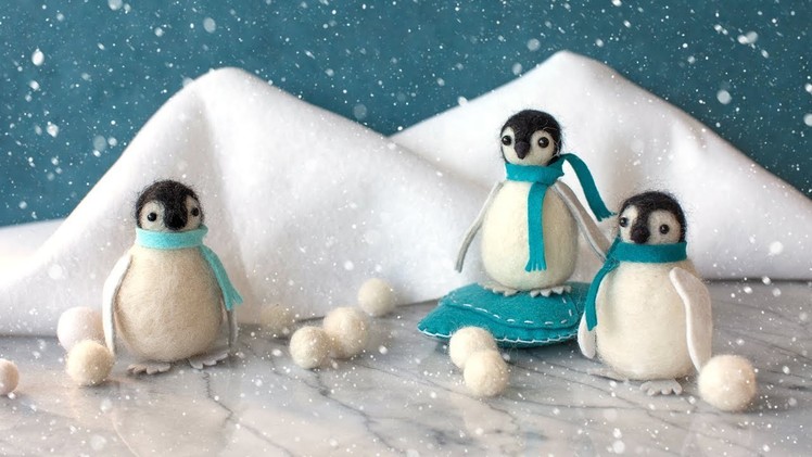 Needle Felting for Beginners - How To Make A Felted Penguin