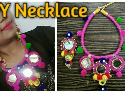 PomPom | pompom Jewelry | necklace | DIY rope Jewellery | DIY statement necklace | boho Jewellery |