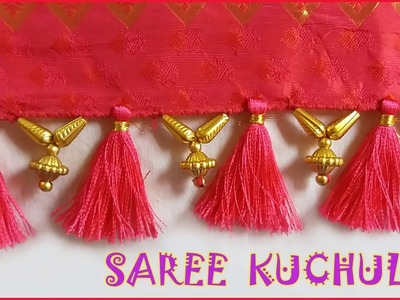 Saree kuchu preparation. how to make saree kuchu designs